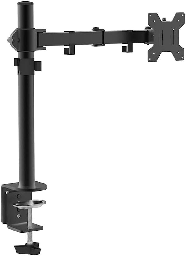 Single Monitor Mount Fits 10-27 Inch Screen, Computer Monitor Desk Mount, Articulating Monitor Arm, Height Adjustable Monitor Stand for 1 Monitors, VESA Mount 100x100mm
