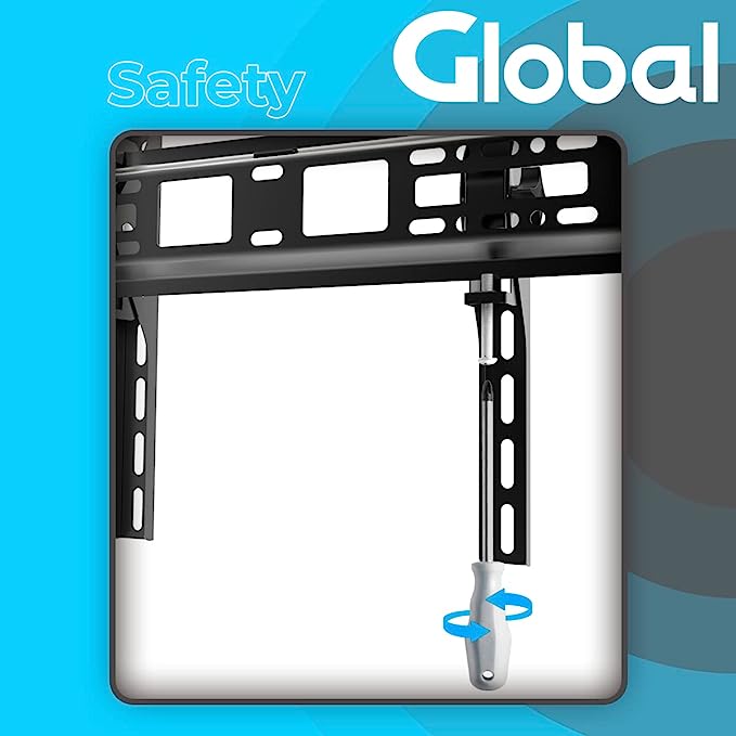Tilting TV Wall Mount Bracket for Most 26 to 55" TV LED LCD OLED and Monitors, Flat and Curved TVs Low Profile Highly Resistant TV Mount Save Spacing VESA 400x400mm