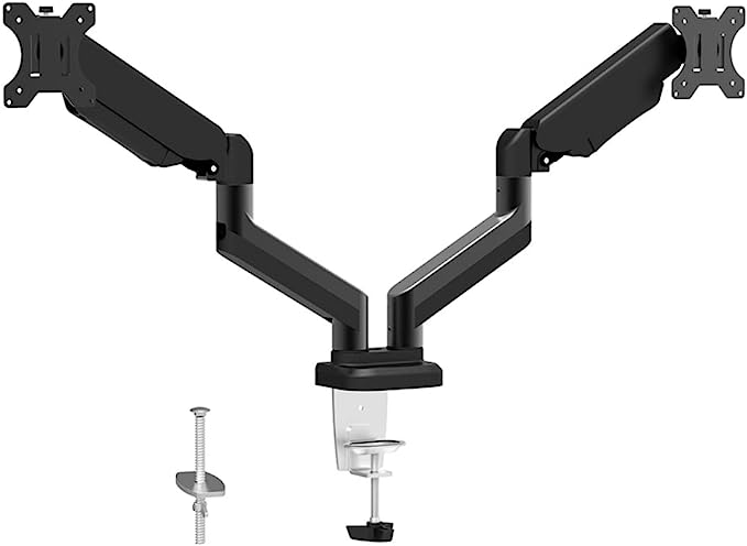 Dual Monitor Mount Fits 13-30 Inch Screen, Computer Monitor Desk Mount, Articulating Monitor Arm, Height Adjustable Monitor Stand for 2 Monitors, VESA Mount 100x100mm