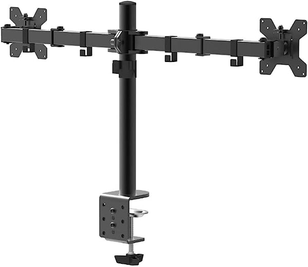 Dual Monitor Mount Fits 10-27 Inch Screen, Computer Monitor Desk Mount, Articulating Monitor Arm, Height Adjustable Monitor Stand for 2 Monitors, VESA Mount 100x100mm